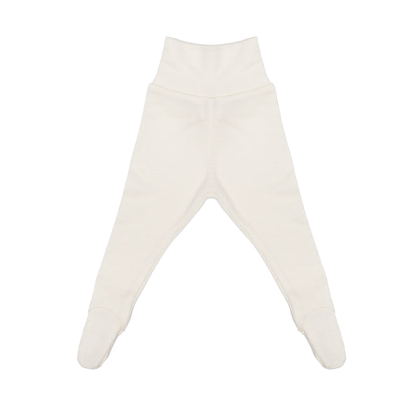 MERINO WOOL/SILK BABY LEGGINGS WITH FEET