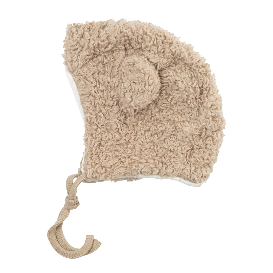 PLUSH HAT WITH TEDDY EARS WITH MERINO WOOL LINING