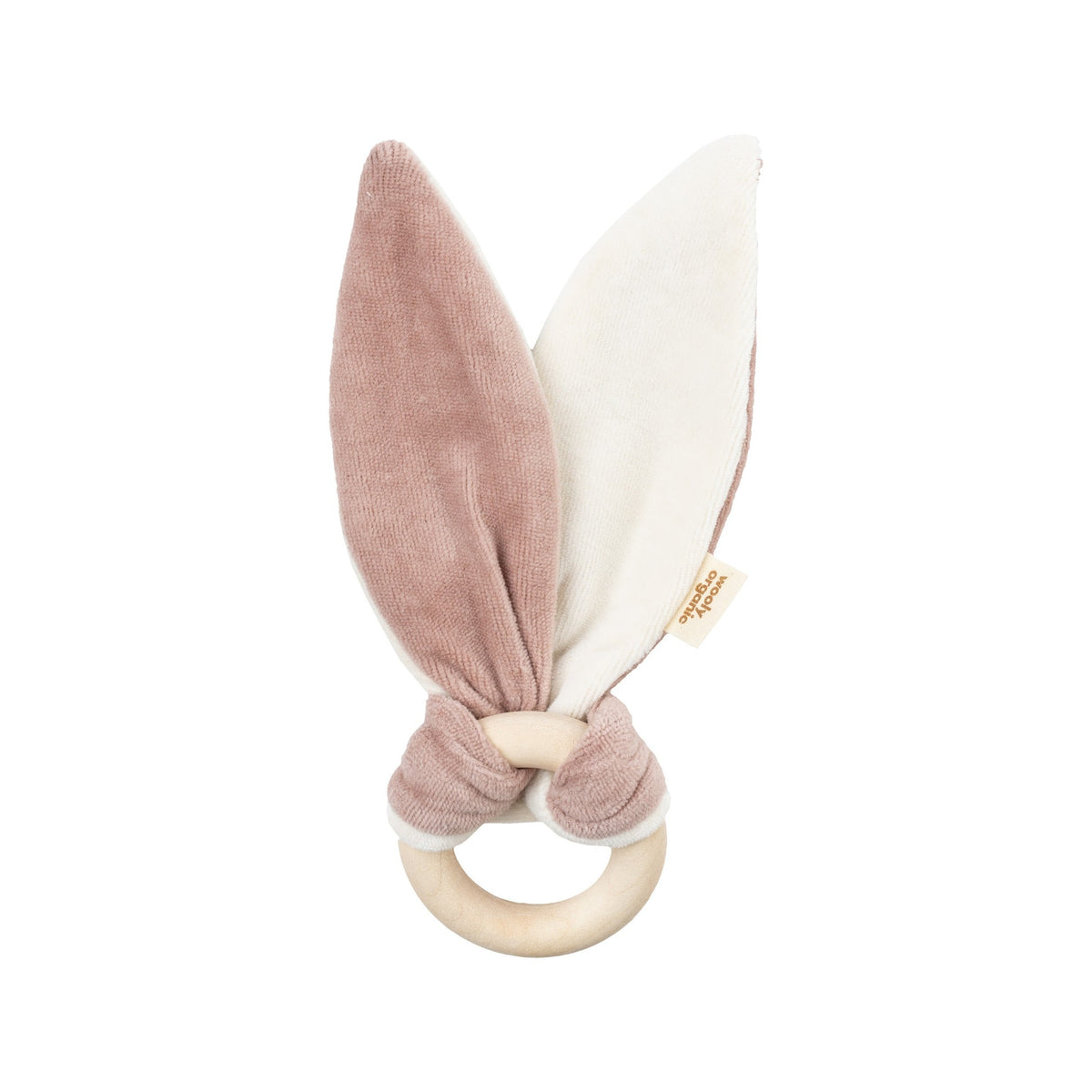 CRINKLE EARS WITH WOODEN RING – GOTS