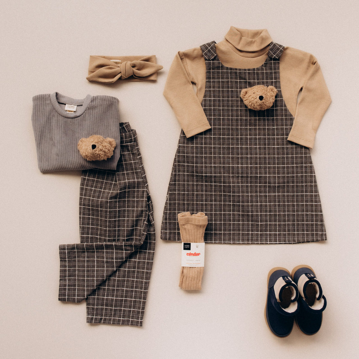 PINAFORE DRESS WITH TEDDY