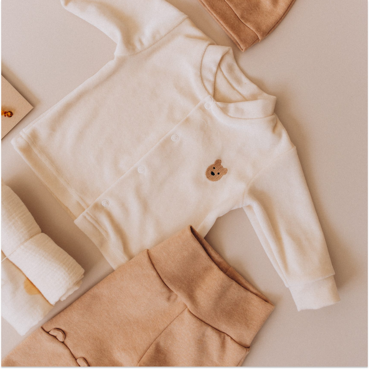 LEGGINGS WITH TEDDY EARS 1x1 RIB