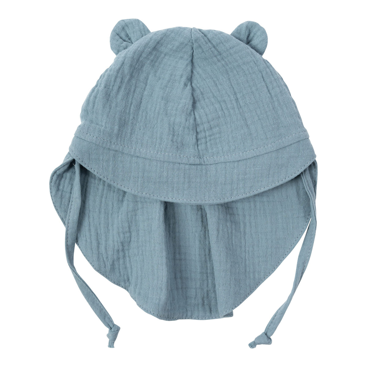 MUSLIN SUN HAT WITH TEDDY EARS