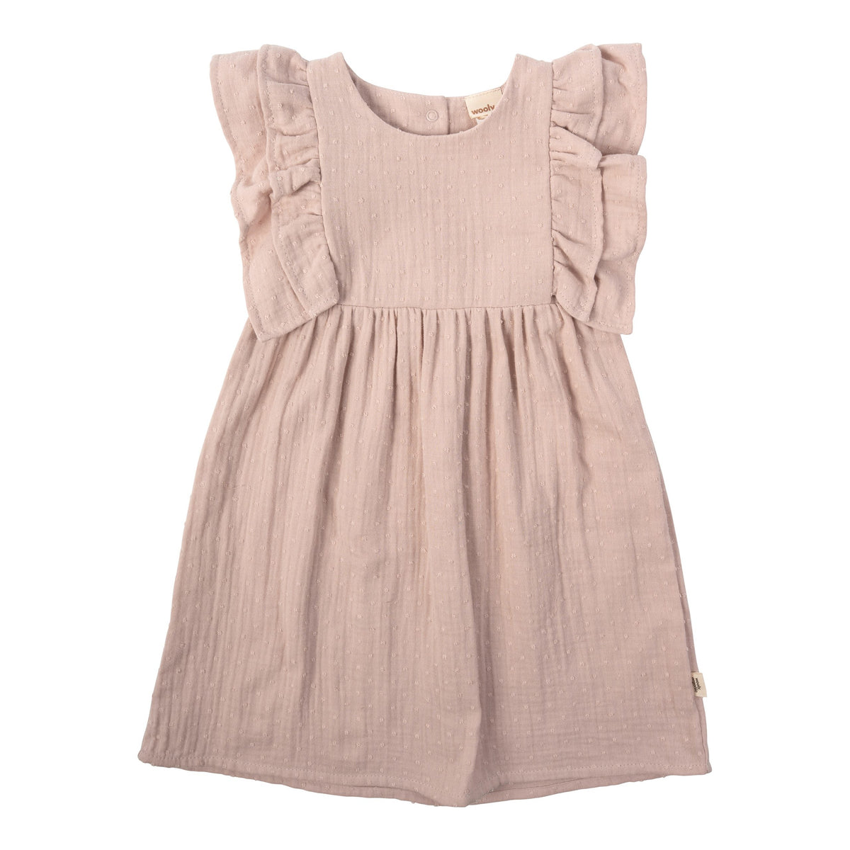 MUSLIN DRESS WITH RUFFLES