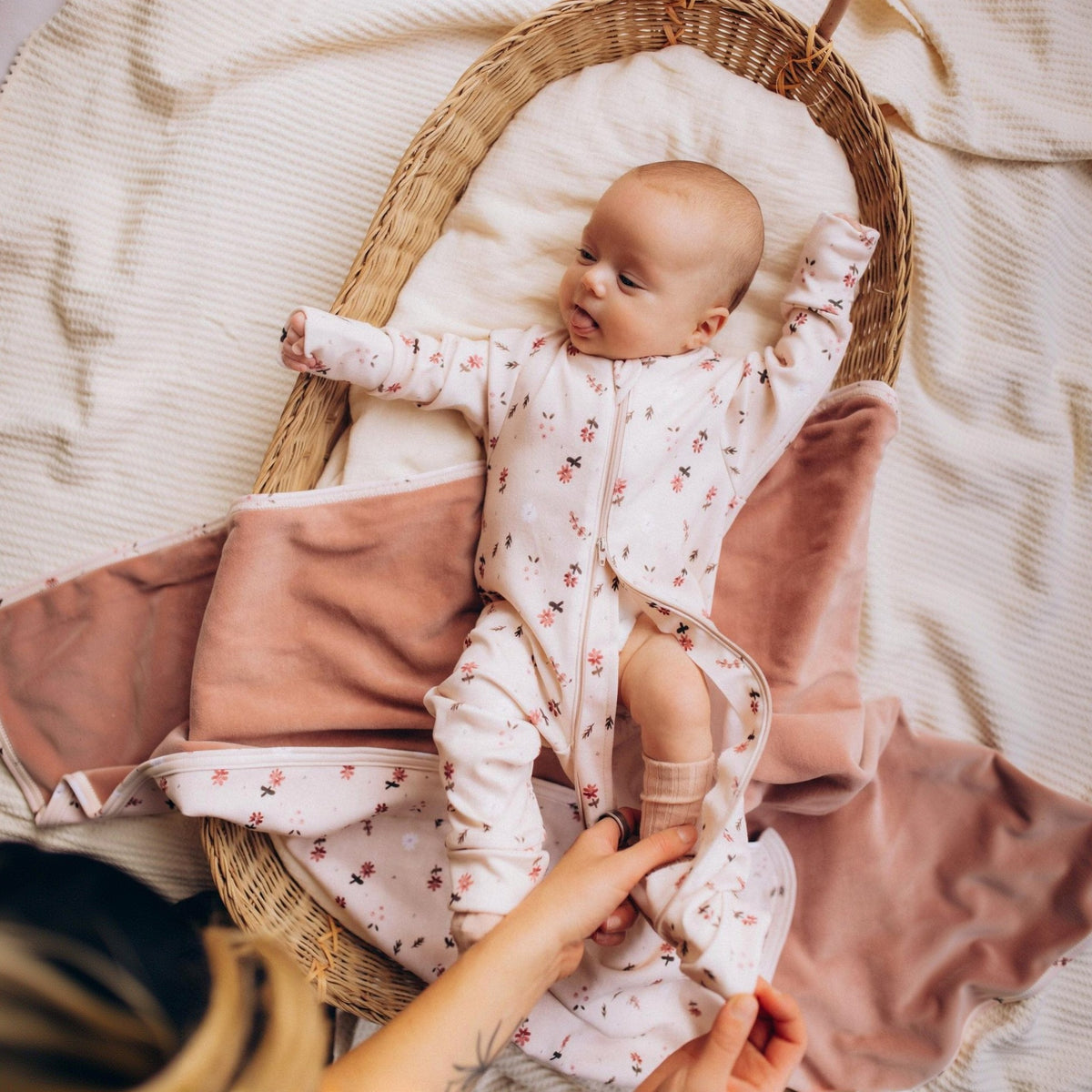 SLEEPSUIT WITH ZIPPER - GOTS