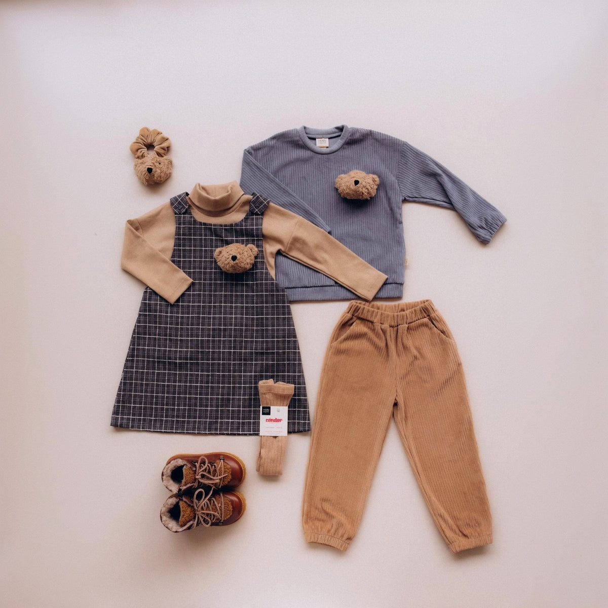 PINAFORE DRESS WITH TEDDY