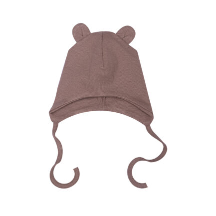 HAT WITH TEDDY EARS 2x1 RIB