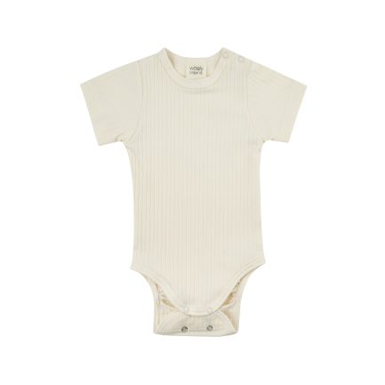 SHORTSLEEVE BODYSUIT 8X2 RIB - GOTS - NOOS