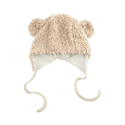 PLUSH HAT WITH TEDDY EARS WITH MERINO WOOL LINING - AW25