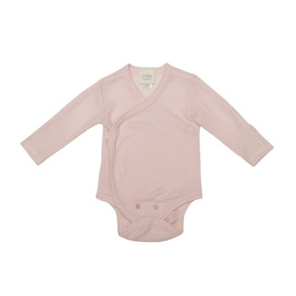 MERINO WOOL/SILK LONGSLEEVE WRAP BODYSUIT - AW25