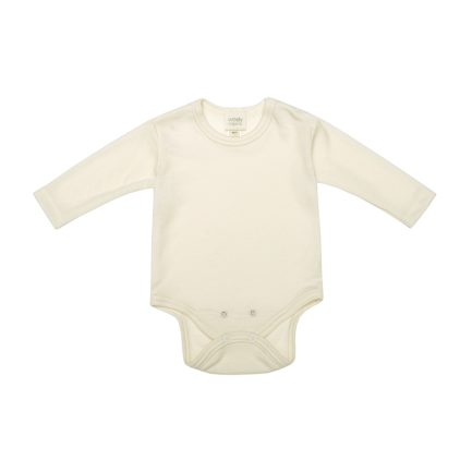 MERINO WOOL/SILK LONGSLEEVE BODYSUIT - NOOS