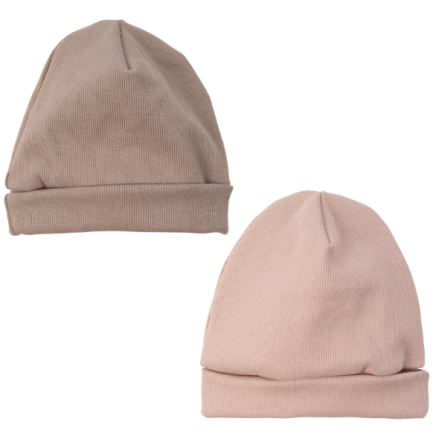 BABY BEANIE HAT 2X1 RIB - GOTS - SS26