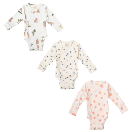 LONGSLEEVE WRAP BODYSUIT - GOTS - SS26