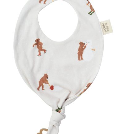 BIB WITH PACIFIER CLIP - GOTS - AW25