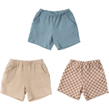 MUSLIN KIDS SHORTS - GOTS - SS26