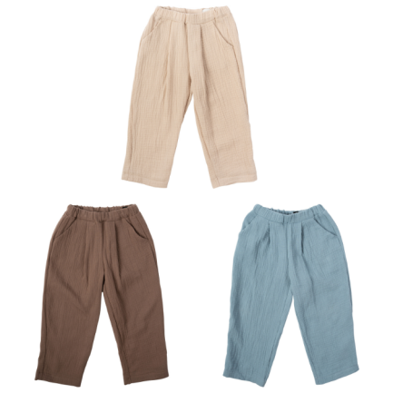 MUSLIN TROUSERS - GOTS - SS26