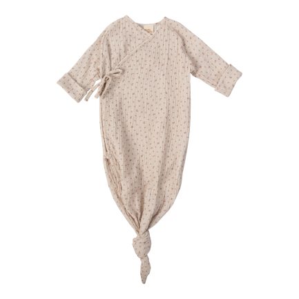 MUSLIN KNOTTED KIMONO GOWN - GOTS - SS26