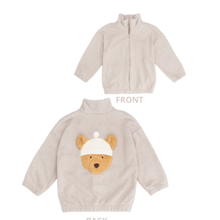 EMBROIDERED ZIP-UP JACKET - GOTS - AW26
