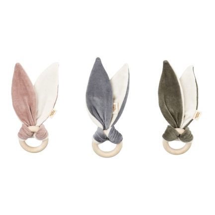 CRINKLE EARS WITH WOODEN RING – GOTS – AW26
