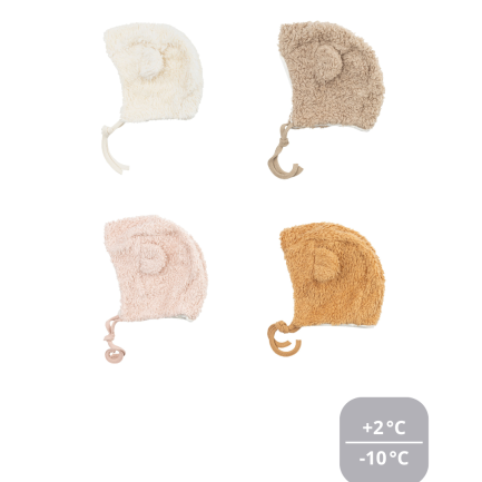 PLUSH HAT WITH TEDDY EARS WITH MERINO WOOL LINING - AW26