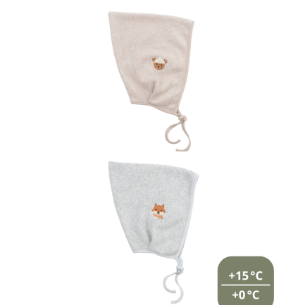 EMBROIDERED PIXIE BONNET - GOTS - AW26