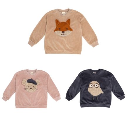 EMBROIDERED SWEATER - GOTS - AW26